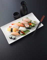 寿司の盛り合わせ　　スタジオ撮影