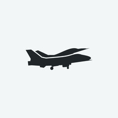 Plane vector icon illustration sign