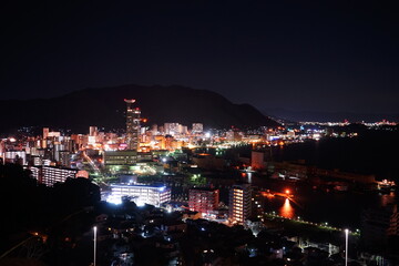 Fototapeta premium Moji retro town, in Fukuoka, Kitakyushu, Japan - 北九州 福岡 門司港の街並み 