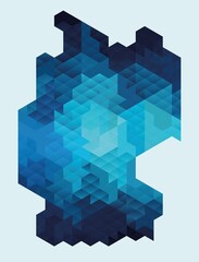 Low-Poly map of Germany