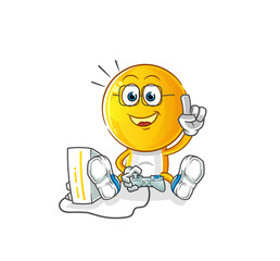 emoticon head cartoon playing video games. cartoon character