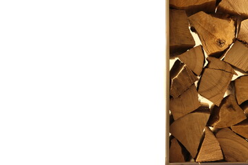 pile of fire wood stacked neatly