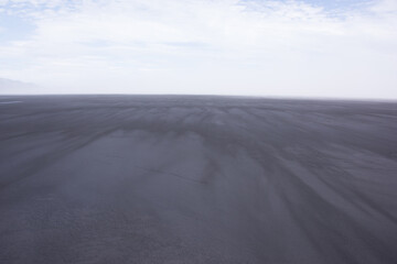 Green Grassy mountain Landscape in the highlands. Travel and nature on a beautiful cold day