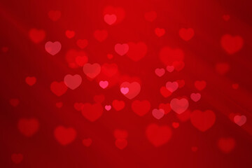 red gradient abstract background with heart shape texture for valentine and christmas.