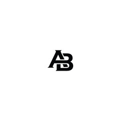 Obraz premium ab ba Letter Initial Logo Design Template Vector Illustration