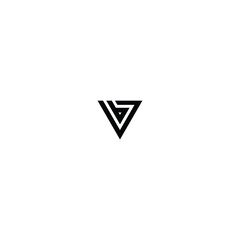 B V letter logo, VB logo design