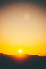 Obraz premium sunset in the mountains