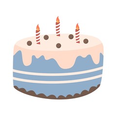 Birthday cake with candles