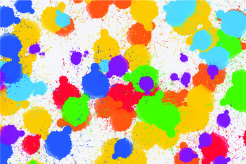 Colorful watercolor rainbow background