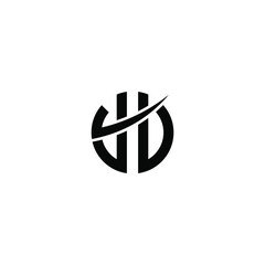 wh latter vector logo abstrack