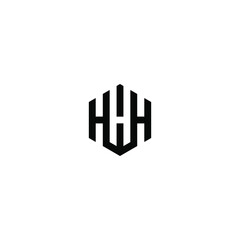 wh latter vector logo abstrack