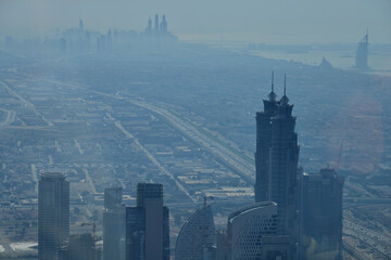 UAEドバイとアブダビ、中近東アラブ首長国連邦の風景