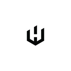 wh latter vector logo abstrack