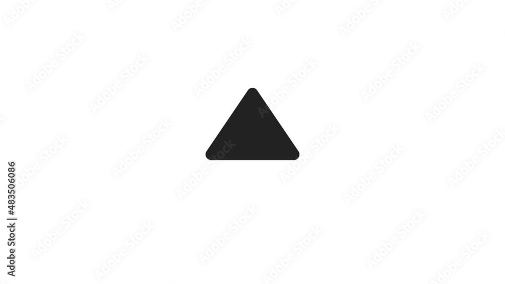 Leinwandbilder Social media swipe up arrows motion graphics animation. Alpha channel without background. Swipe up animation footage.