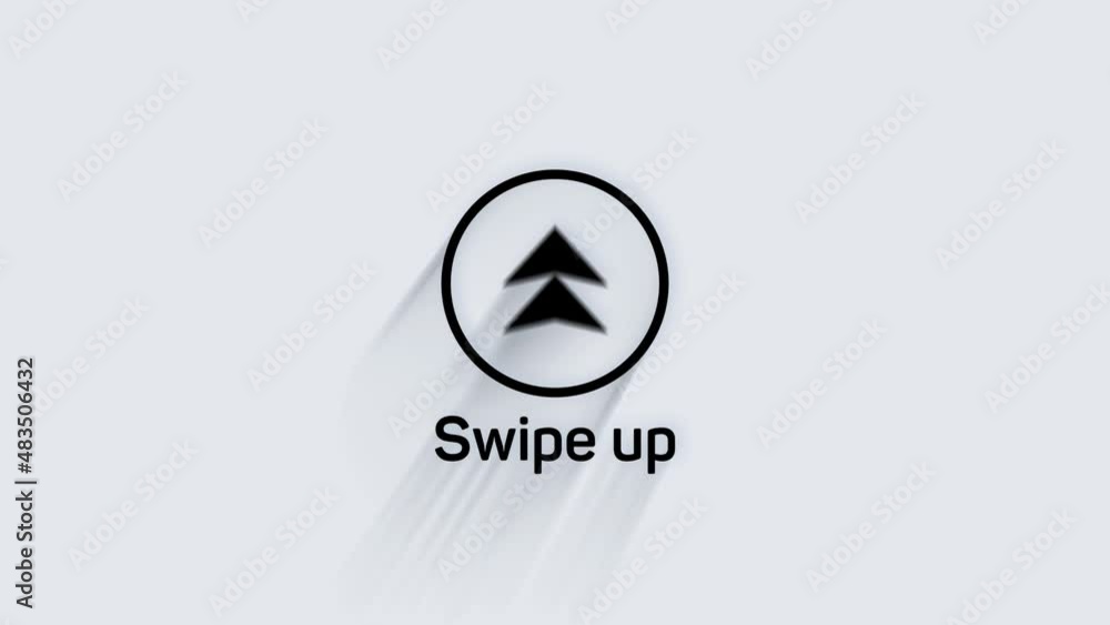 Poster modern arrow, great design for any purposes. alpha channel without background. swipe up animation fo