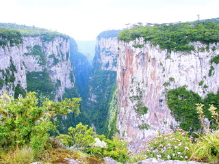 Spectacular Canyon. Itaimbezinho is the biggest canyon in Brazil. It's inside the Parque Nacional dos Aparados da Serra on the Southern Brazil.