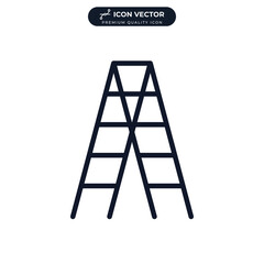 Stepladder icon symbol template for graphic and web design collection logo vector illustration