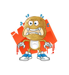Fototapeta premium potato head cartoon monster vector. cartoon character