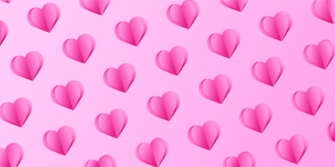 sweet pink patterns for valentines day decoration. cute and sweet element for a background for posters, banners, greeting cards, etc.