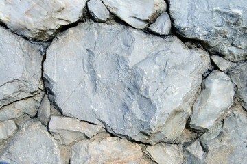 Closeup of stone wall