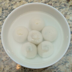Close up of sesame tangyuan, Sweet rice ball
