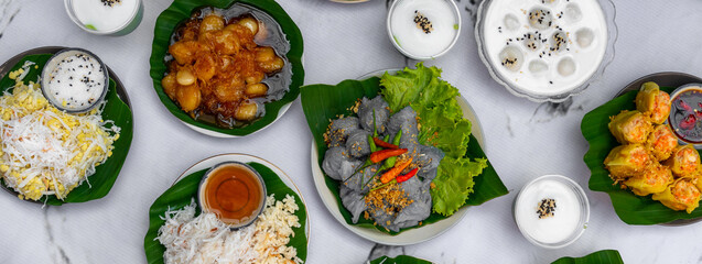 Thai-Chinese Mixed Desserts and Sweet Food 