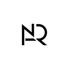 ANR NR RN monogram logo initial letter designs