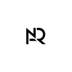 ANR NR RN monogram logo initial letter designs
