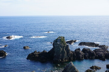 Fototapeta na wymiar 海と岩