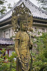 The statue of Goddess Benzaiten (Saraswati) at the Toganji temple. Nagoya. Japan