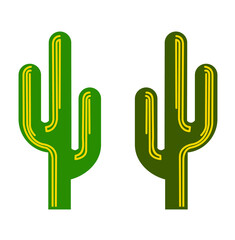 Obraz premium illustration vector cactus