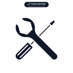 Repair tools icon symbol template for graphic and web design collection logo vector illustration