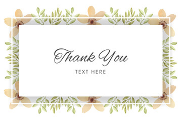 Flower Background With Frame