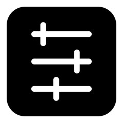 Obraz premium filter glyph icon