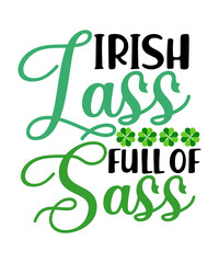 Fototapeta premium St Patrick's Day SVG Bundle, Lucky svg, Irish svg, St Patrick's Day Quotes, Shamrock svg, Clover svg, Cut File, Cricut, Silhouette, PNG,St Patrick's Day SVG Bundle, Lucky svg, Irish svg, St Patrick's 