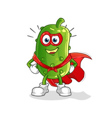 cucumber heroes vector. cartoon character