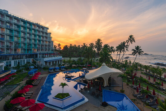 A view from Amari hotel in Galle on early morning, Sri Lanka