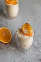 orange milk pudding without sugar