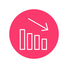 Chart Vector icon which is suitable for commercial work and easily modify or edit it

