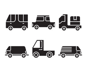 car and transportation icons set