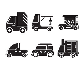car and transportation icons set