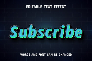 Lights text - editable text effect