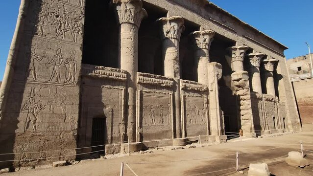 Temple of Khnum. The temple of Esna, dedicated to the god Khnum. Egypt.