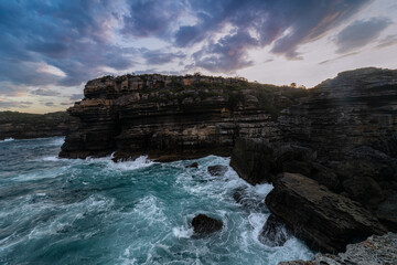 Fototapeta na wymiar Awe inspiring coastal cliffs