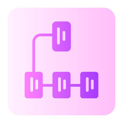 connected gradient icon