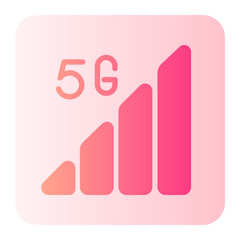 signal 5G gradient icon