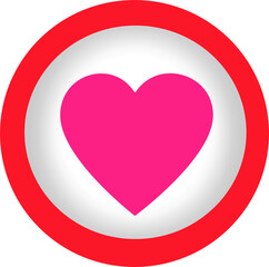 Heart icon sign symbol design