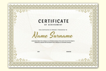 Luxary diploma certificate border design