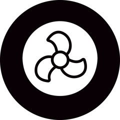 fan glyph icon