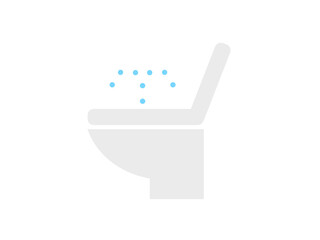 洋式トイレウォシュレットアイコン：カラー